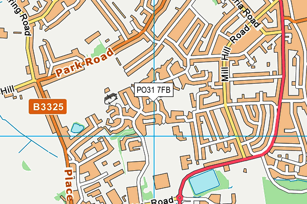 PO31 7FB map - OS VectorMap District (Ordnance Survey)