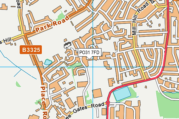 PO31 7FD map - OS VectorMap District (Ordnance Survey)