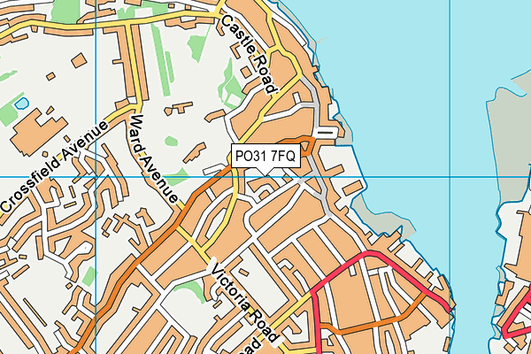 PO31 7FQ map - OS VectorMap District (Ordnance Survey)