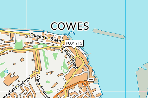 PO31 7FS map - OS VectorMap District (Ordnance Survey)