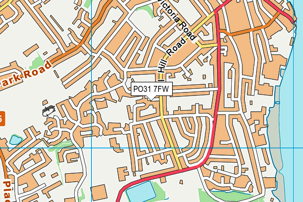 PO31 7FW map - OS VectorMap District (Ordnance Survey)