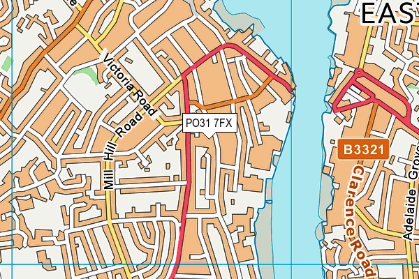 PO31 7FX map - OS VectorMap District (Ordnance Survey)