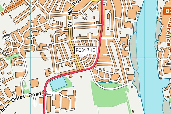 PO31 7HE map - OS VectorMap District (Ordnance Survey)