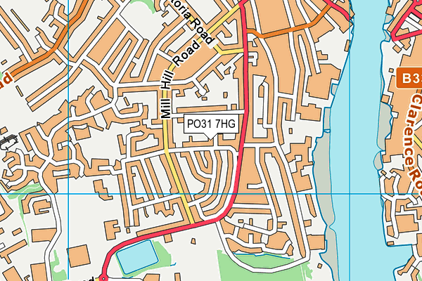 PO31 7HG map - OS VectorMap District (Ordnance Survey)