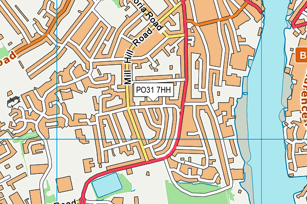 PO31 7HH map - OS VectorMap District (Ordnance Survey)