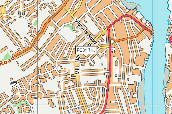 PO31 7HJ map - OS VectorMap District (Ordnance Survey)