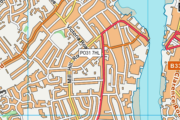 PO31 7HL map - OS VectorMap District (Ordnance Survey)