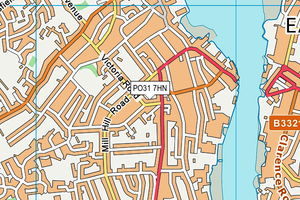 PO31 7HN map - OS VectorMap District (Ordnance Survey)