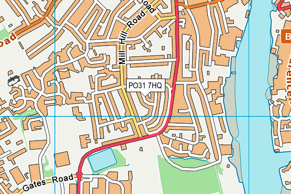 PO31 7HQ map - OS VectorMap District (Ordnance Survey)