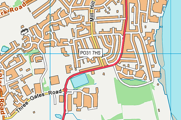 PO31 7HS map - OS VectorMap District (Ordnance Survey)