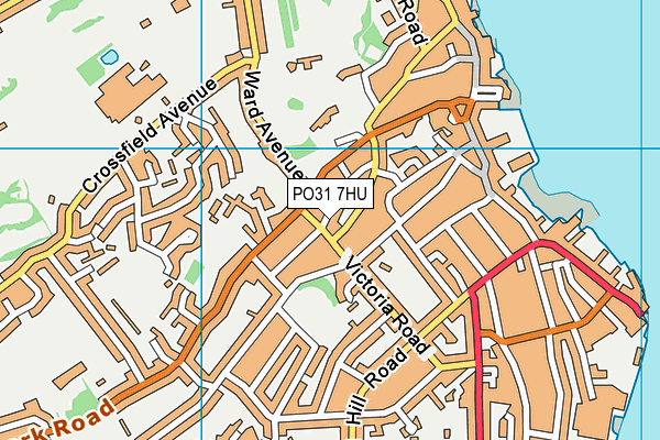 PO31 7HU map - OS VectorMap District (Ordnance Survey)