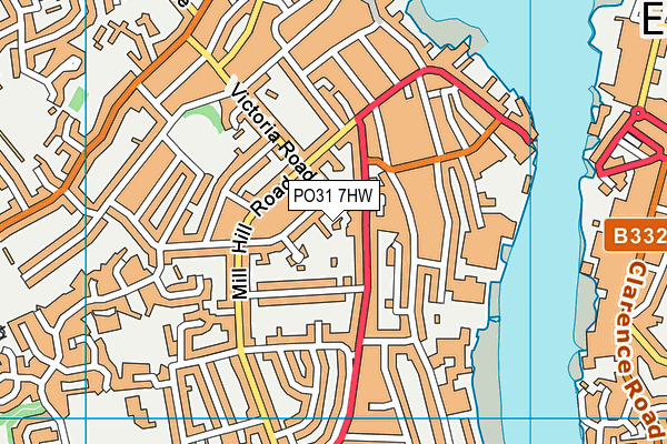 PO31 7HW map - OS VectorMap District (Ordnance Survey)