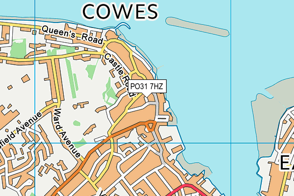 PO31 7HZ map - OS VectorMap District (Ordnance Survey)