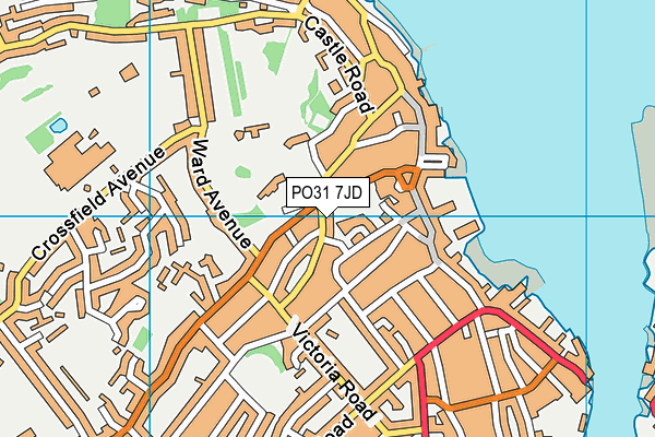 PO31 7JD map - OS VectorMap District (Ordnance Survey)