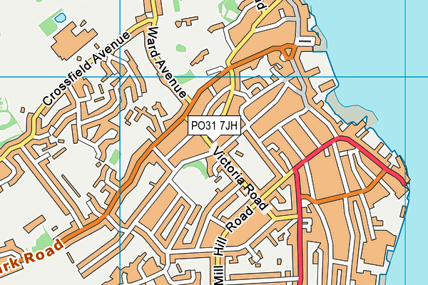 PO31 7JH map - OS VectorMap District (Ordnance Survey)