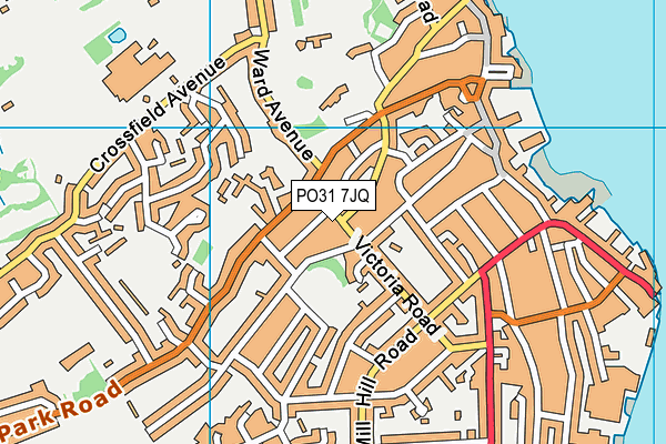 PO31 7JQ map - OS VectorMap District (Ordnance Survey)