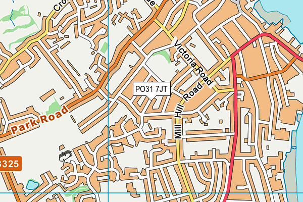PO31 7JT map - OS VectorMap District (Ordnance Survey)