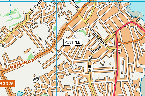 PO31 7LB map - OS VectorMap District (Ordnance Survey)