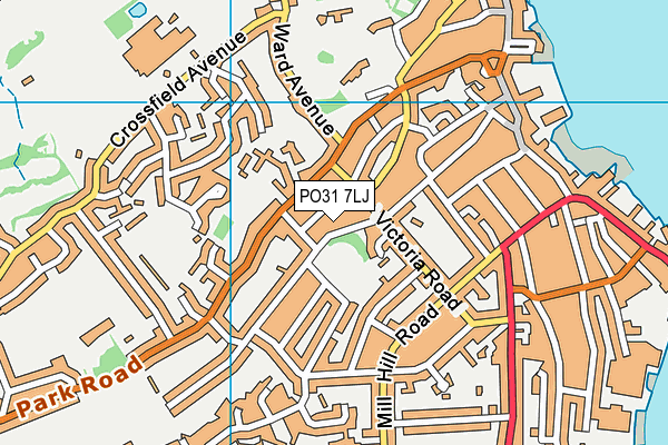 PO31 7LJ map - OS VectorMap District (Ordnance Survey)