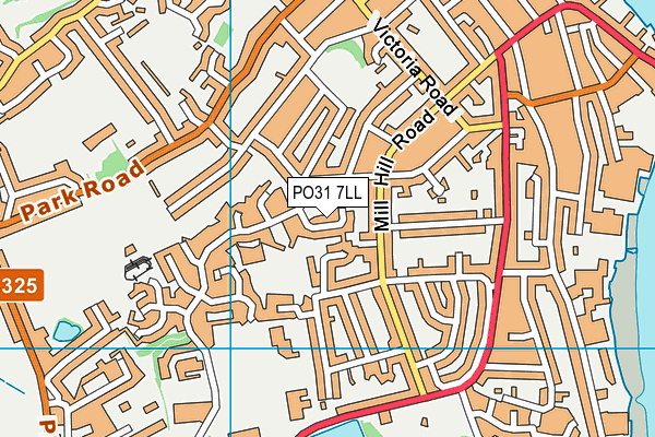 PO31 7LL map - OS VectorMap District (Ordnance Survey)