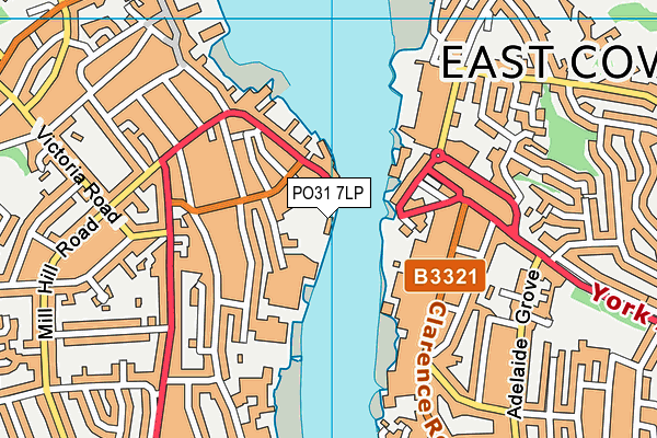PO31 7LP map - OS VectorMap District (Ordnance Survey)