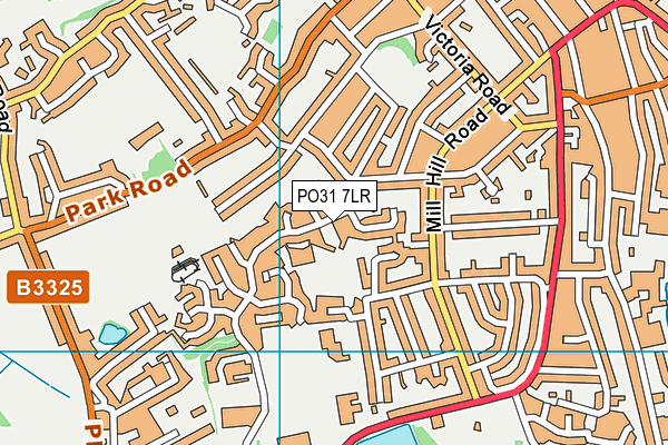 PO31 7LR map - OS VectorMap District (Ordnance Survey)