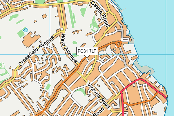 PO31 7LT map - OS VectorMap District (Ordnance Survey)