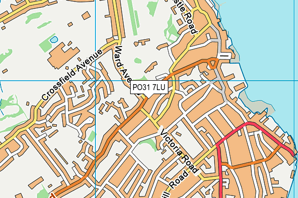 PO31 7LU map - OS VectorMap District (Ordnance Survey)