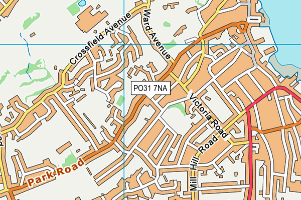 PO31 7NA map - OS VectorMap District (Ordnance Survey)