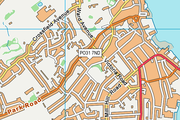 PO31 7ND map - OS VectorMap District (Ordnance Survey)