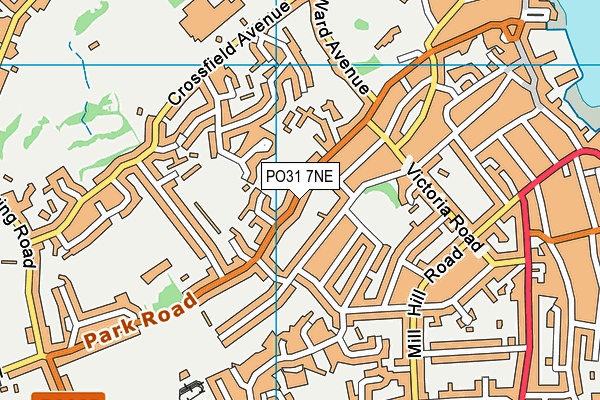 PO31 7NE map - OS VectorMap District (Ordnance Survey)