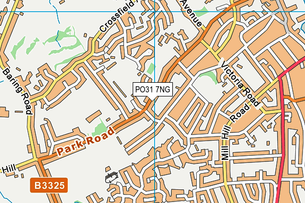 PO31 7NG map - OS VectorMap District (Ordnance Survey)