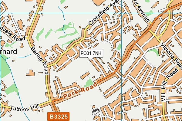 PO31 7NH map - OS VectorMap District (Ordnance Survey)
