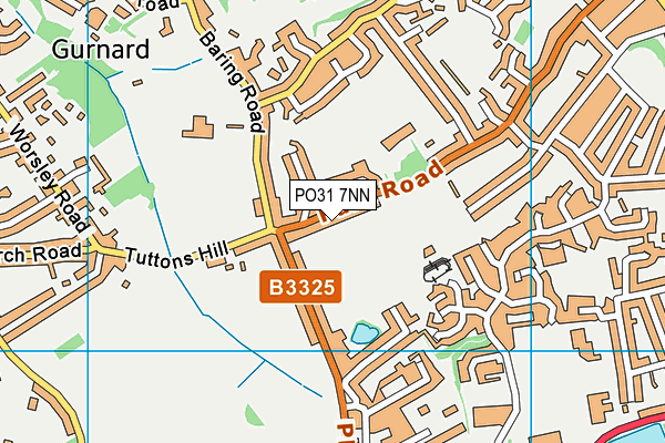 Park Road Recreation Ground map (PO31 7NN) - OS VectorMap District (Ordnance Survey)