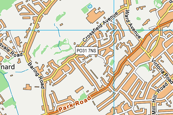 PO31 7NS map - OS VectorMap District (Ordnance Survey)