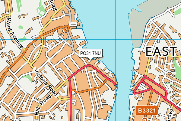 PO31 7NU map - OS VectorMap District (Ordnance Survey)