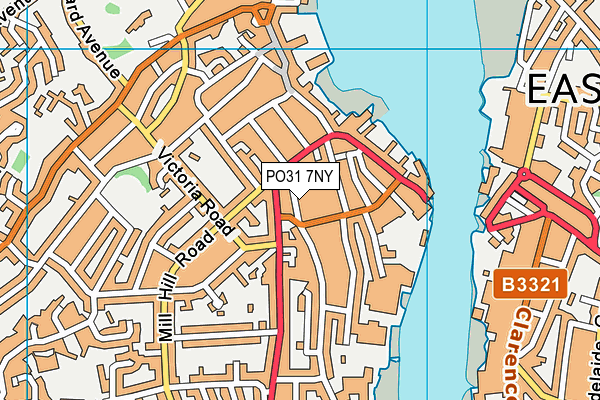 PO31 7NY map - OS VectorMap District (Ordnance Survey)