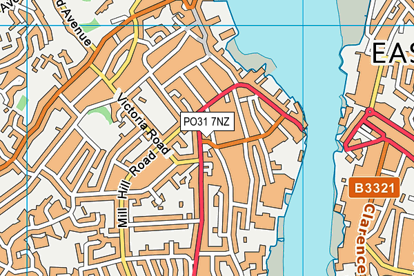 PO31 7NZ map - OS VectorMap District (Ordnance Survey)