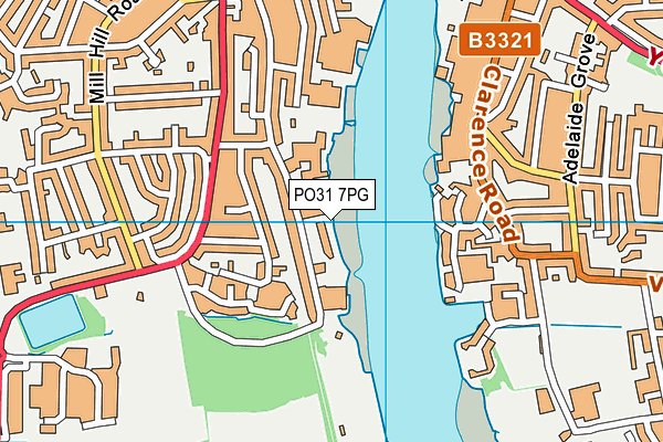 New Life Gym (Closed) map (PO31 7PG) - OS VectorMap District (Ordnance Survey)