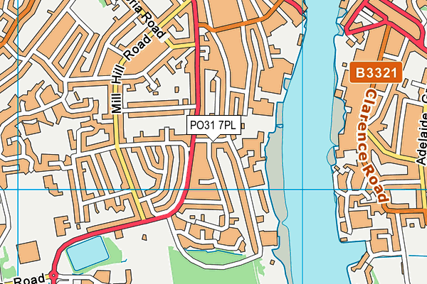 PO31 7PL map - OS VectorMap District (Ordnance Survey)