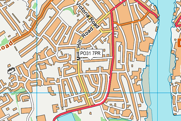 PO31 7PR map - OS VectorMap District (Ordnance Survey)