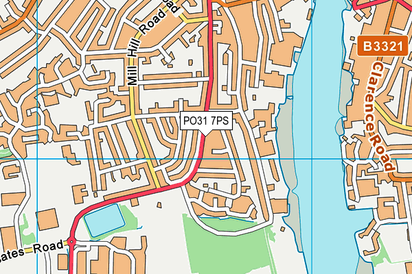 PO31 7PS map - OS VectorMap District (Ordnance Survey)