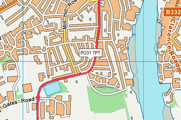 PO31 7PT map - OS VectorMap District (Ordnance Survey)