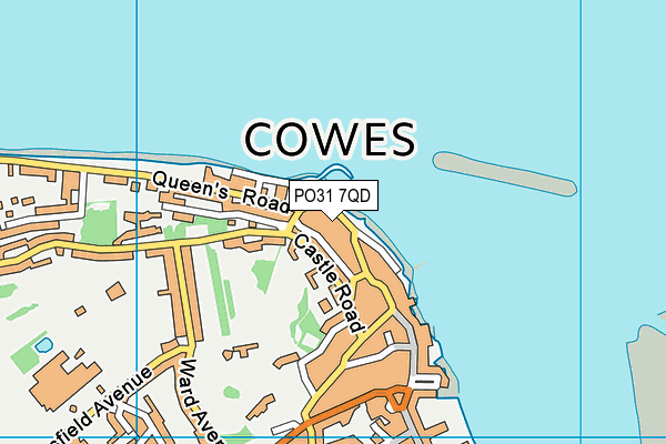 PO31 7QD map - OS VectorMap District (Ordnance Survey)