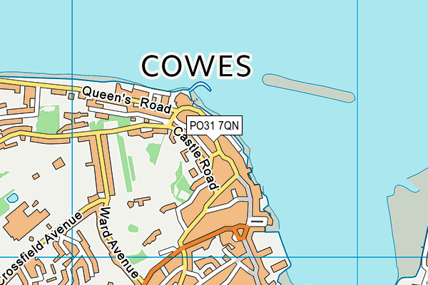 Map of COWES WEEK LIMITED at district scale