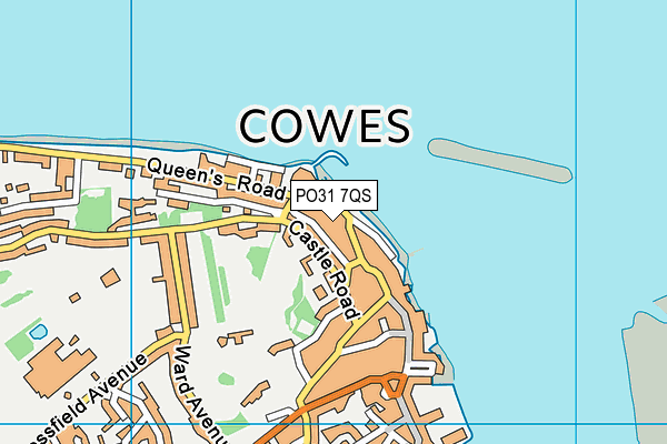 PO31 7QS map - OS VectorMap District (Ordnance Survey)