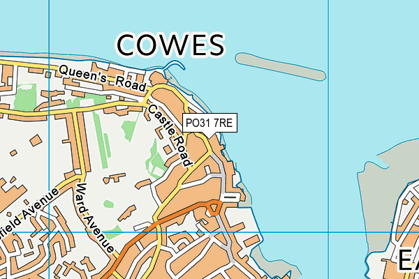 PO31 7RE map - OS VectorMap District (Ordnance Survey)