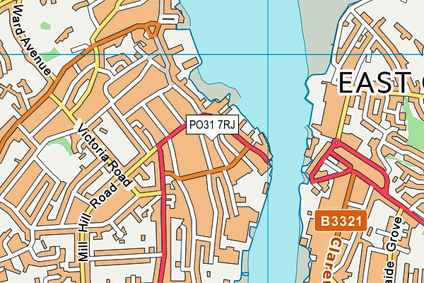 PO31 7RJ map - OS VectorMap District (Ordnance Survey)