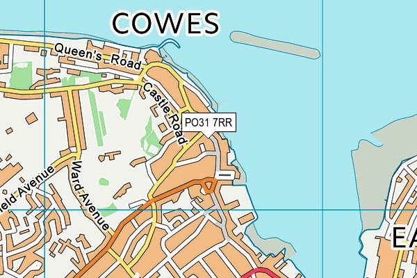 Map of HOUSE COWES LIMITED at district scale