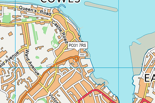 PO31 7RS map - OS VectorMap District (Ordnance Survey)
